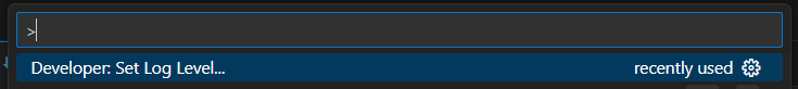 Set log level