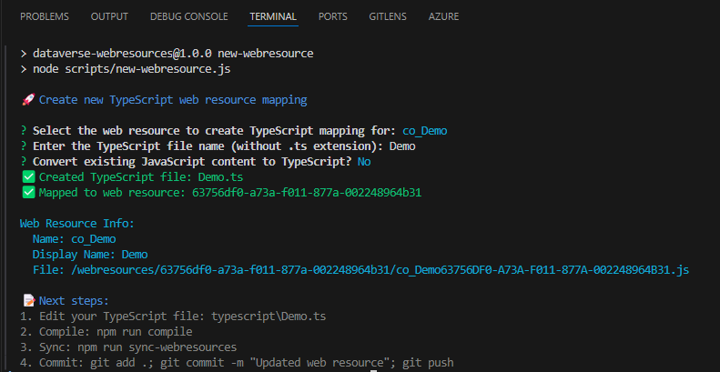 New WebResource Script